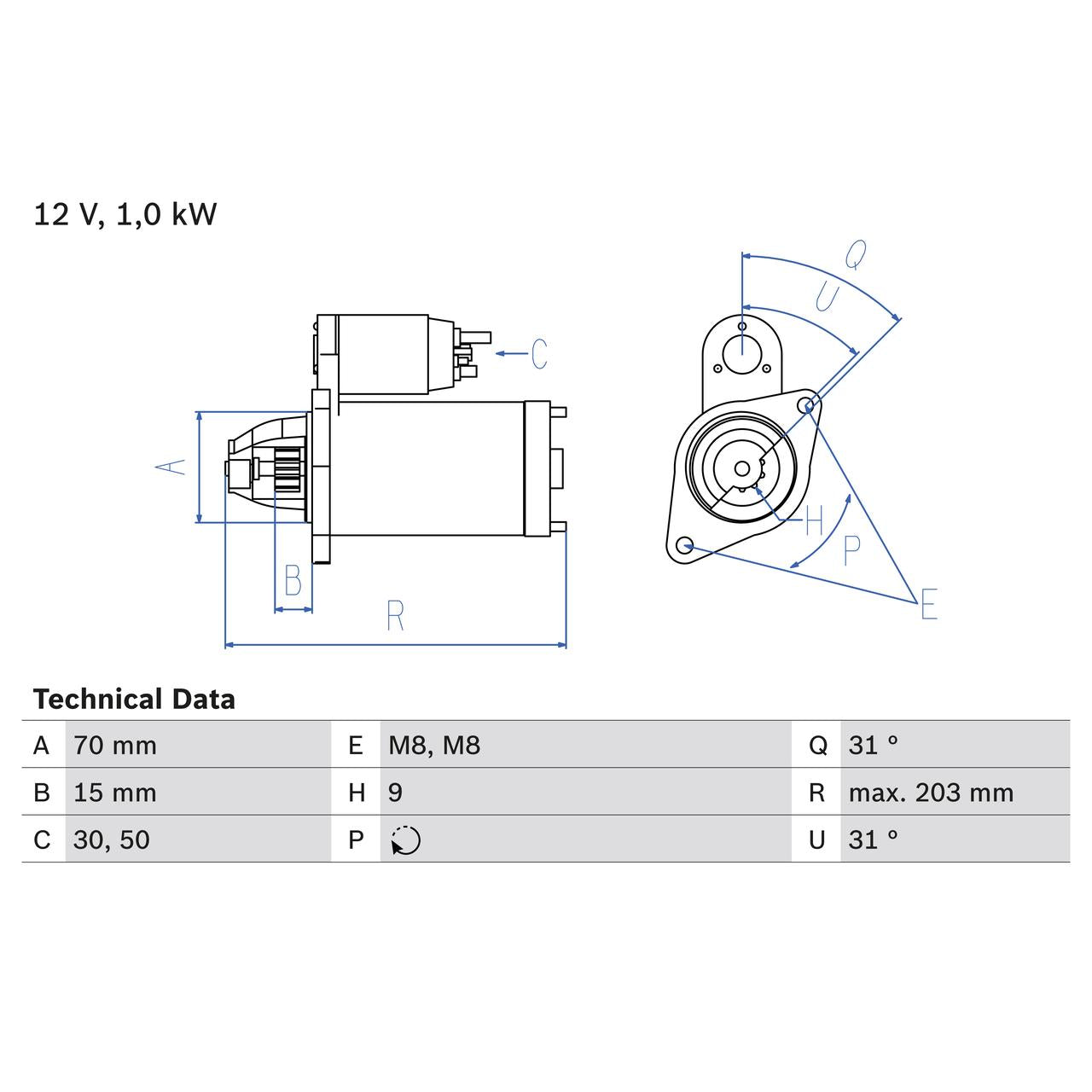 BOSCH 0986019940 Starter