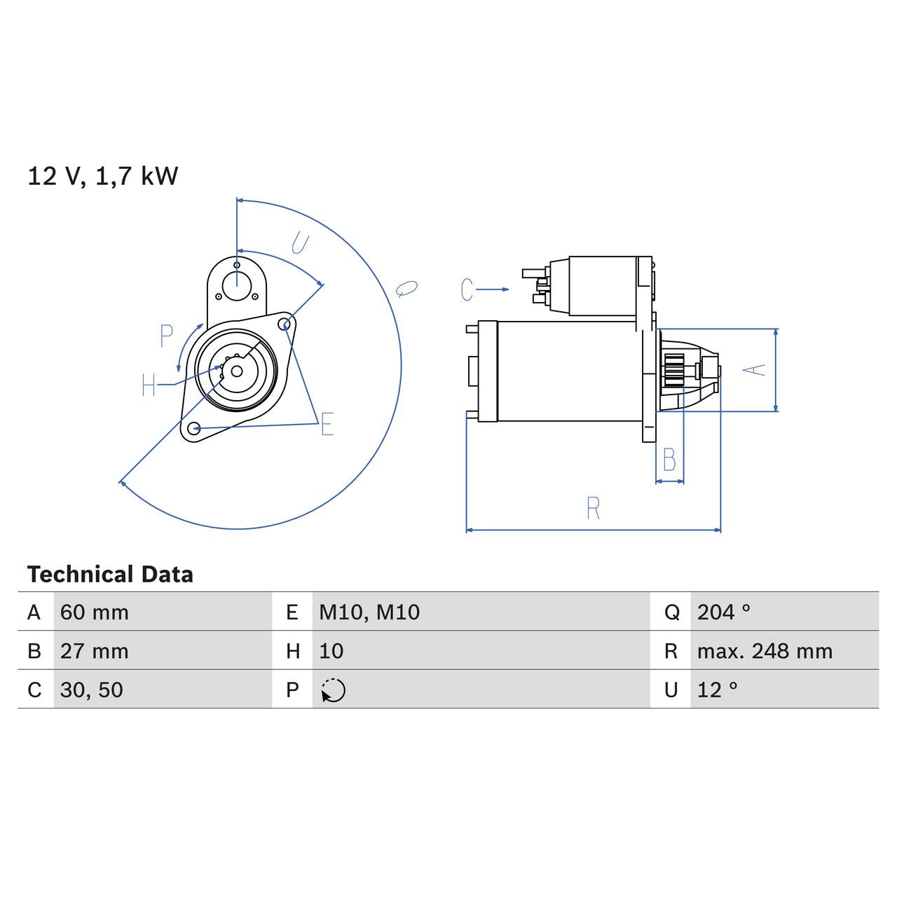 BOSCH 0986023100 Starter