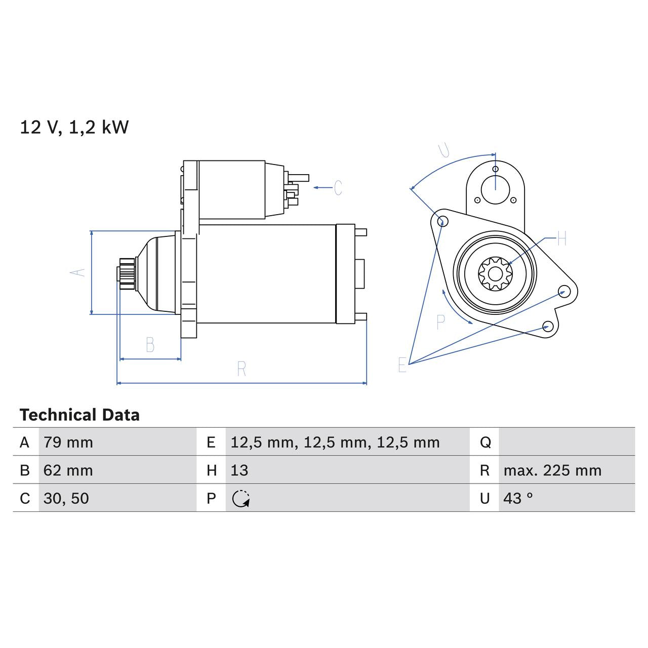 BOSCH 0986025870 Starter