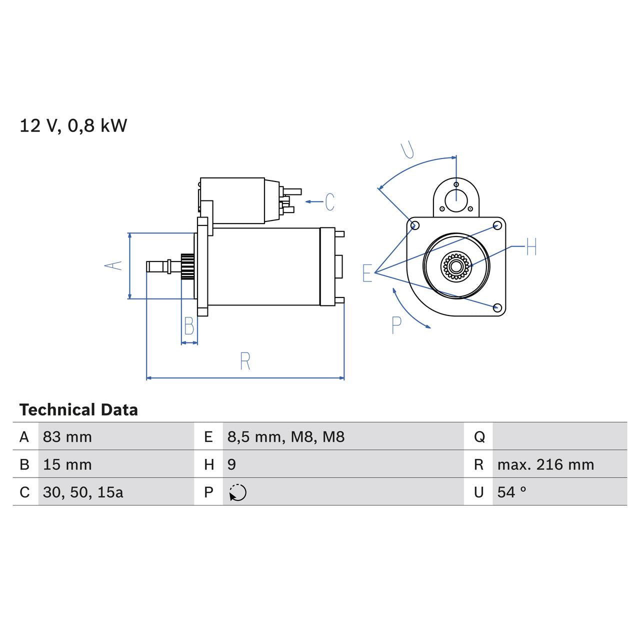 BOSCH 0986013590 Starter