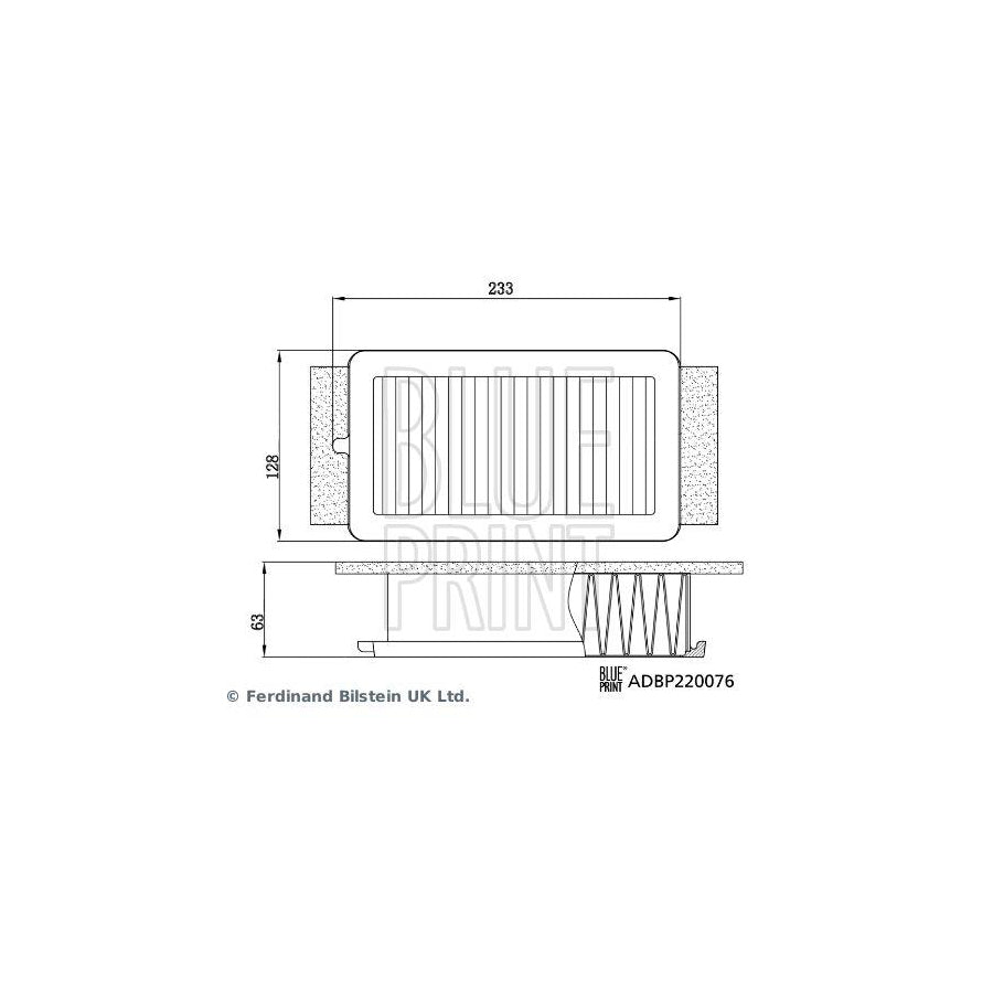 Blue Print ADBP220076 Air Filter