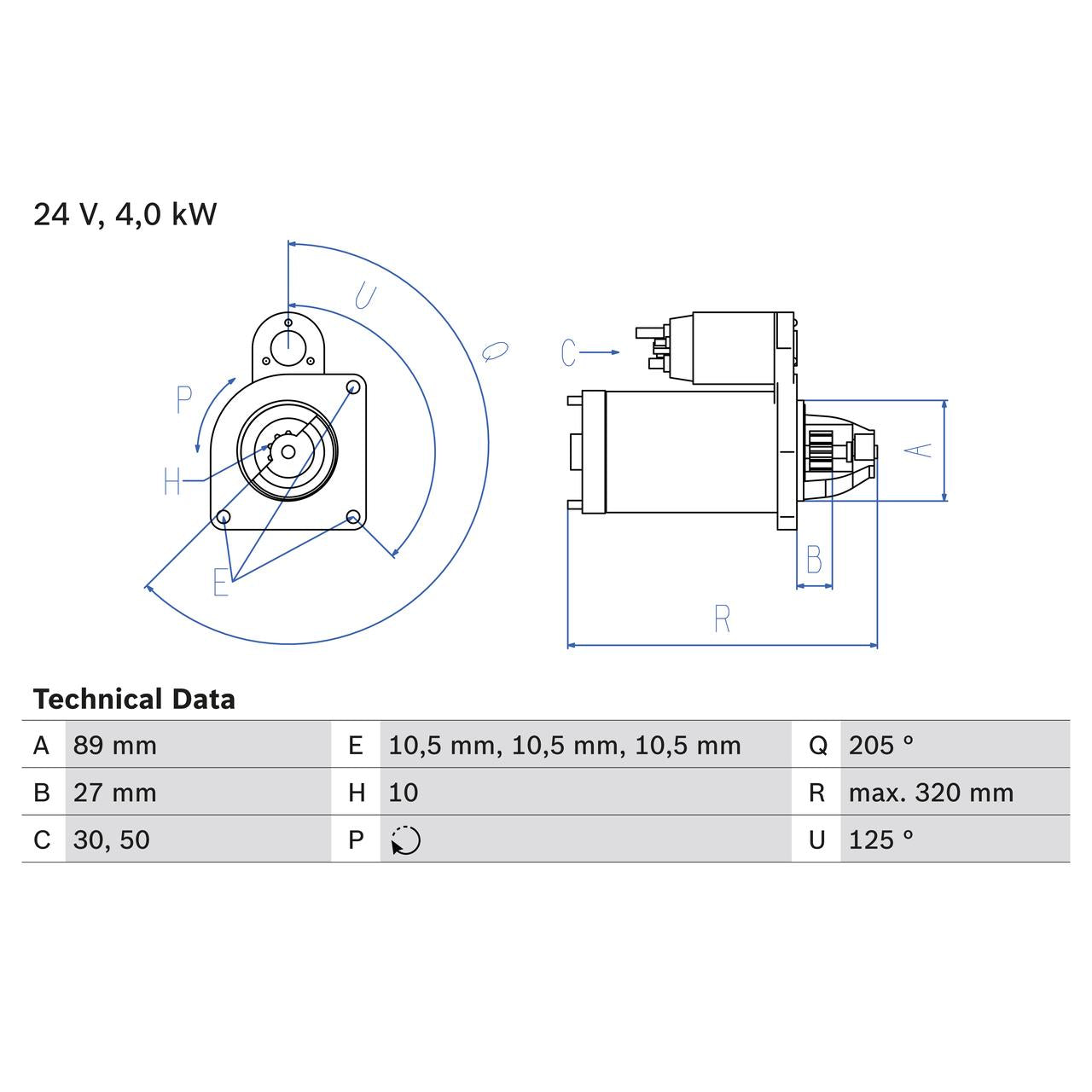 BOSCH 0986021190 Starter