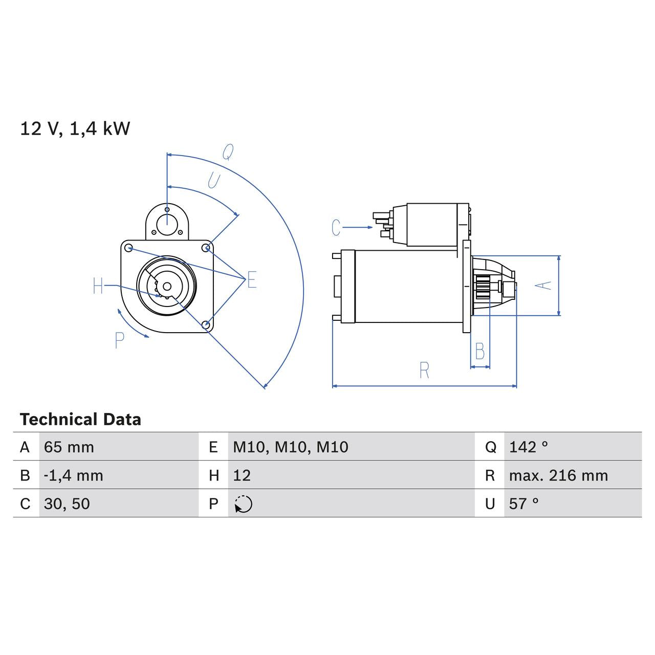 BOSCH 0986022910 Starter