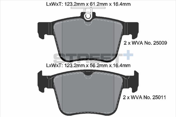 PAGID Racing T8102SP2001 STREET+ Brake Pads