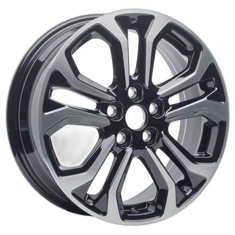 GENUINE FORD 2492679 x4 SET OF 4 ALLOY WHEEL 17" 5 X 2-SPOKE DESIGN, BLACK MACHINED