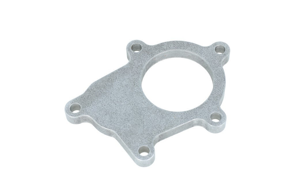 Turbozentrum 402979 Downpipe Flange for Garrett T3 5-Bolt Ford Style - closed wastegate flapper - 63.5mm - mild steel