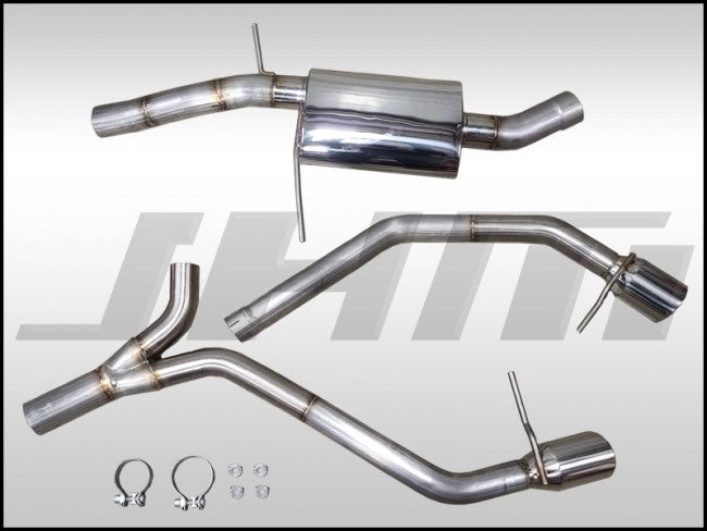 JHM JHM-B820TPCBDE Exhaust - - PARTIAL- 3" Catback for Audi B8 A4-A5-allroad 2.0T (Dual Exit)