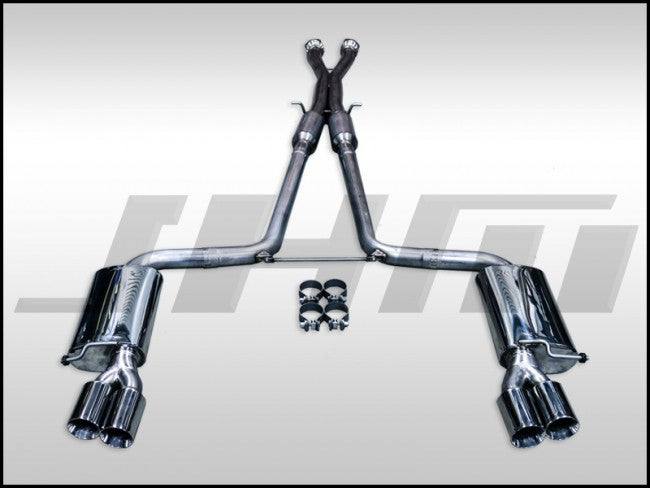 JHM JHM-C6S6V10CB Exhaust - Cat-Back - C6-S6 5.2L V10 FSI Stainless Steel 2.75 Inch w X-Pipe