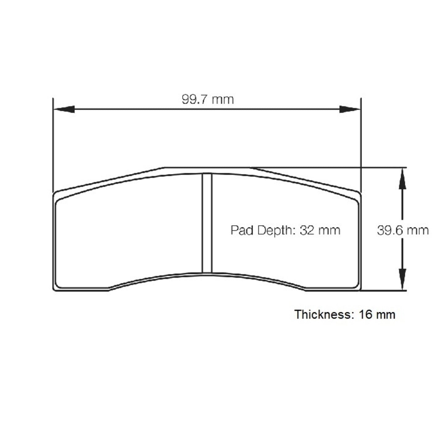 Pagid S8060R34001 Raceblok Set RS34