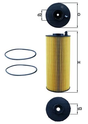 Mahle OX1059D - Oil Filter