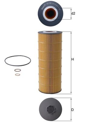 Mahle OX168D - Oil Filter