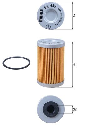 Mahle OX439D - Oil Filter