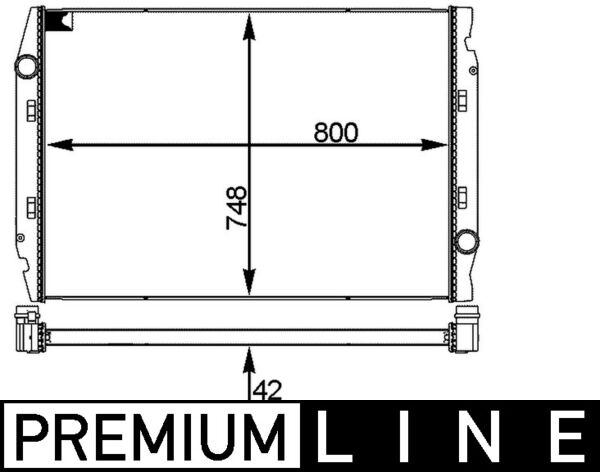 Mahle CR719001P - Radiator, engine cooling