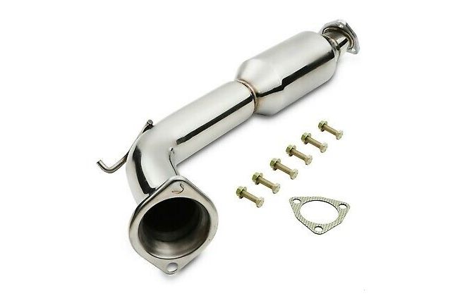 Race Catalytic Converter/Testpipe 200Cell (Civic 01-05 Type-R) | ML Performance Car Parts