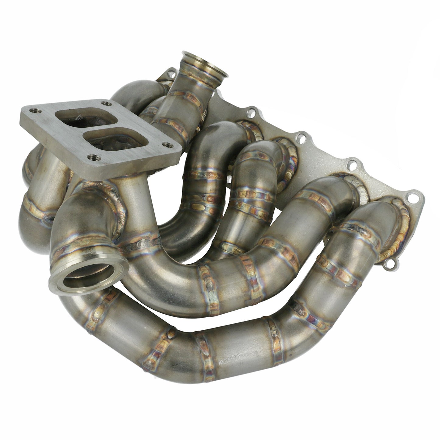 Turbozentrum 428498 Turbo Manifold VAG VR6 2.8 / 2.9L Twinscroll T4-flange 2x MV-S WG.-port - Stainless Steel