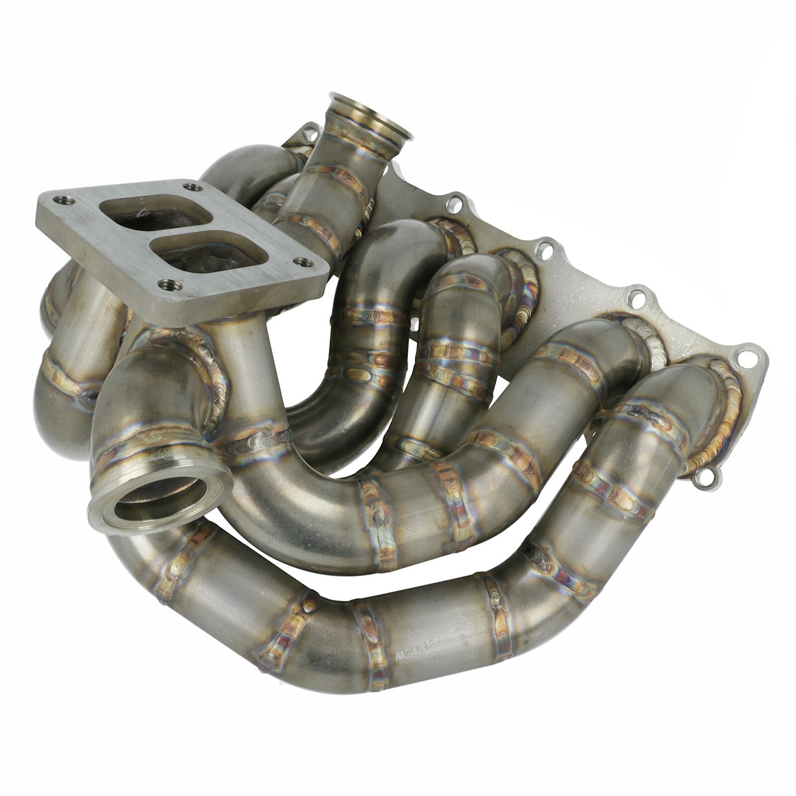 Turbozentrum 428498 Turbo Manifold VAG VR6 2.8 / 2.9L Twinscroll T4-flange 2x MV-S WG.-port - Stainless Steel