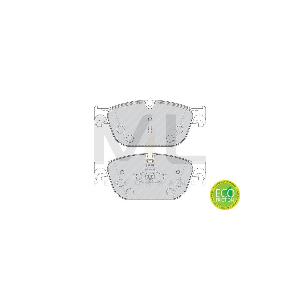 Ferodo Fdb4687 Brake Pad Set Premier Eco Friction, Prepared For Wear Indicator, With Piston Clip, Without Accessories | ML Performance Car Parts