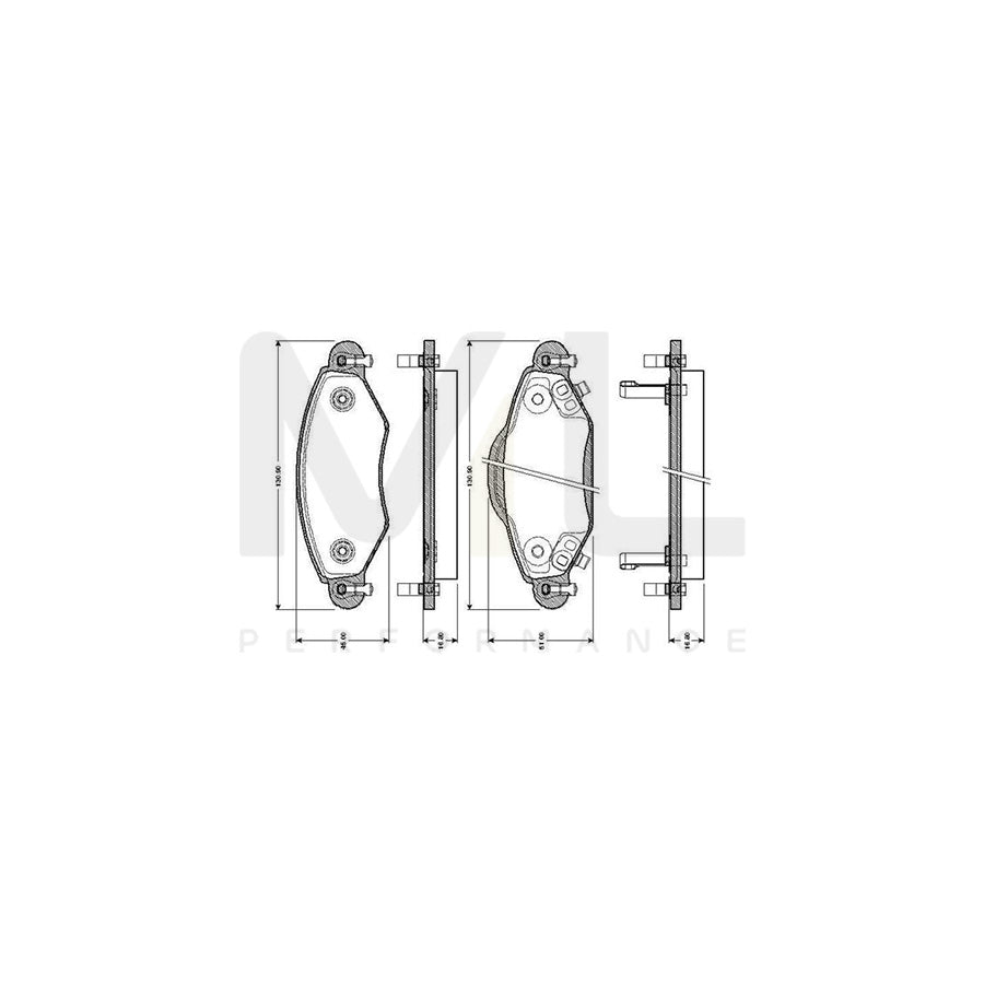 Bosch 0986Tb2443 Brake Pad Set For Toyota Yaris I Hatchback (P1) Excl. Wear Warning Contact, With Accessories | ML Performance Car Parts