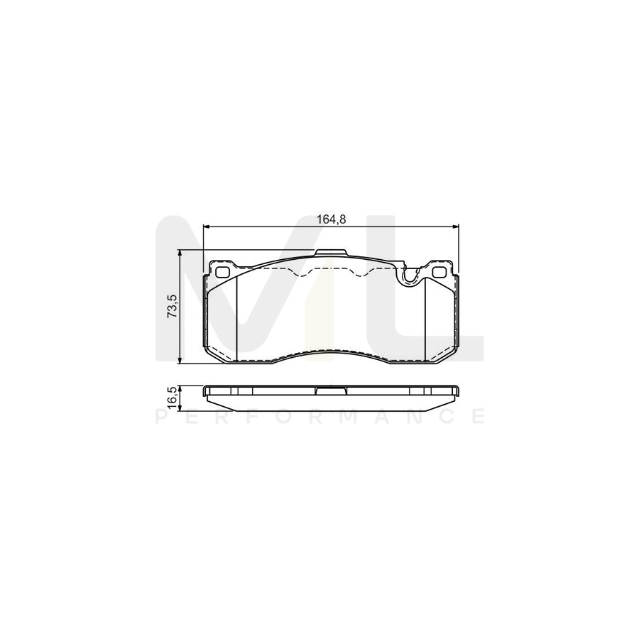 Bosch 0986Tb3181 Brake Pad Set | ML Performance Car Parts