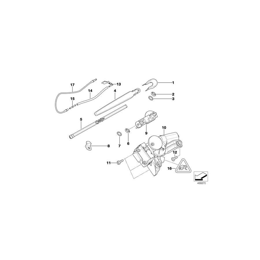 Genuine BMW 61687128401 E91 Rear Washer Nozzle (Inc. 320i, 318d & 316i) | ML Performance EU