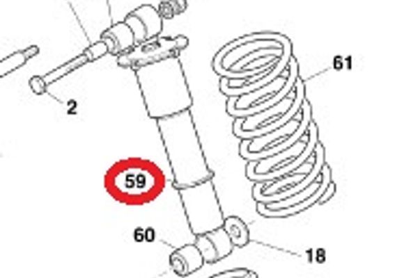 Aston Martin 26-123090-AA DB7 Vantage Rear Shock Absorbers (Volante) | ML Performance EU Car Parts