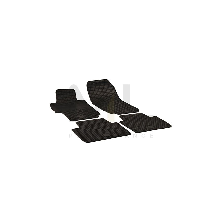 WALSER 50342 Floor mat set for HONDA ACCORD Elastomer, Front and Rear, Quantity: 4, Black | ML Performance Car Parts