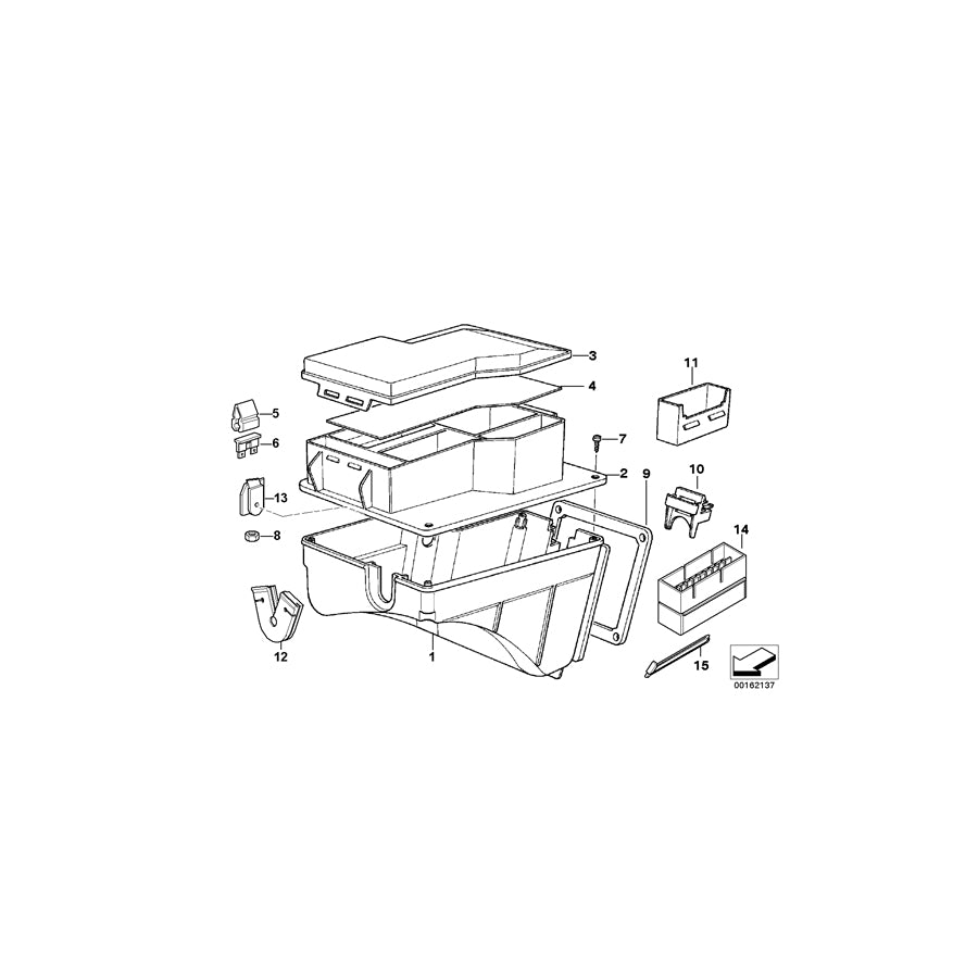 Genuine BMW 61138367926 E36 Stick-On Label In Fuse Box FRANCAISE (Inc. 325i, 325td & 323i) | ML Performance EU Car Parts