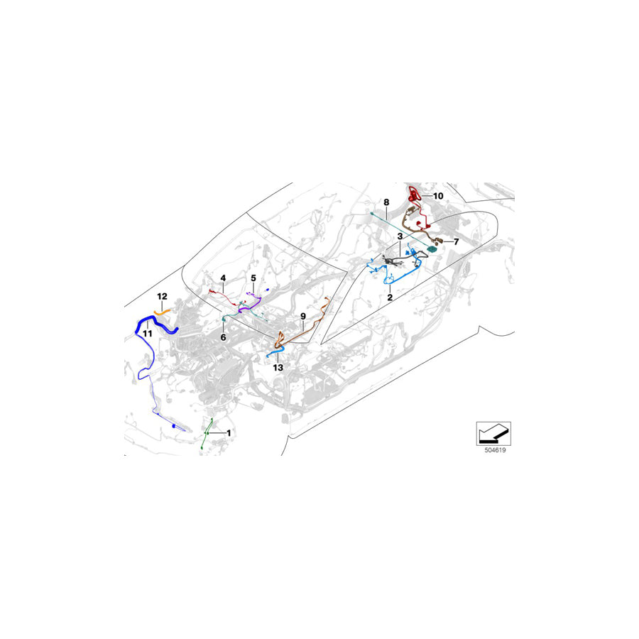 Genuine BMW 61137853644 G11 G12 Adapter Cable For Cool Box (Inc. 745eX, 740eX & 745e) | ML Performance EU Car Parts