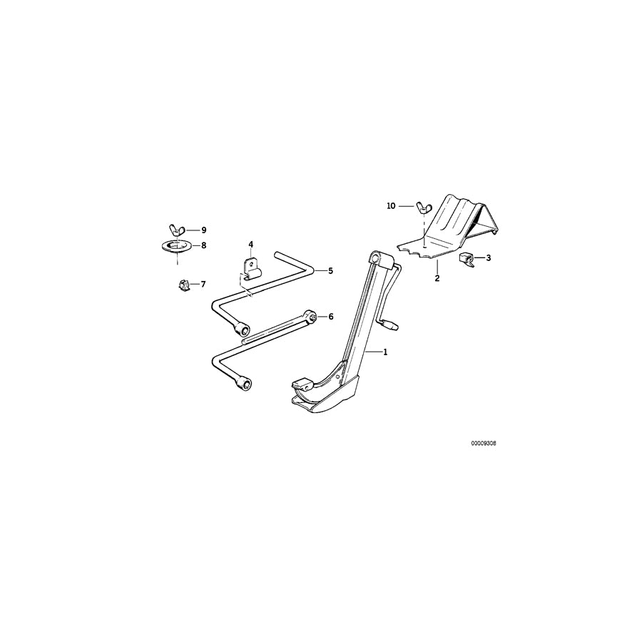 Genuine BMW 71121179125 E32 Tensioning Lever (Inc. 740iL, 750iL & 730iL) | ML Performance EU Car Parts