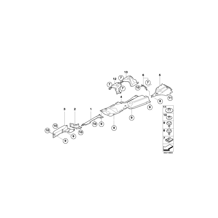 Genuine BMW 51483425159 E83 Heat Insulator Rear Silencer (Inc. X3 1.8d, X3 3.0i & X3 2.0d) | ML Performance EU