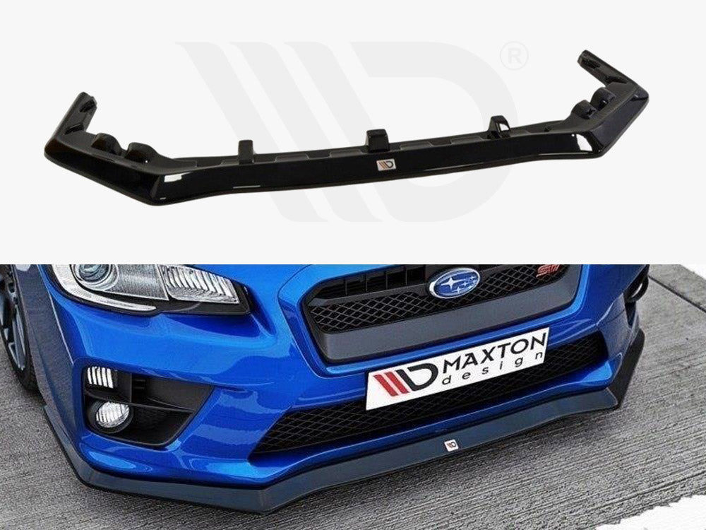 Maxton Design SU-IM-4-WRX-STI-FD1T Front Splitter V.1 Subaru WRX Sti | ML Performance UK Car Parts