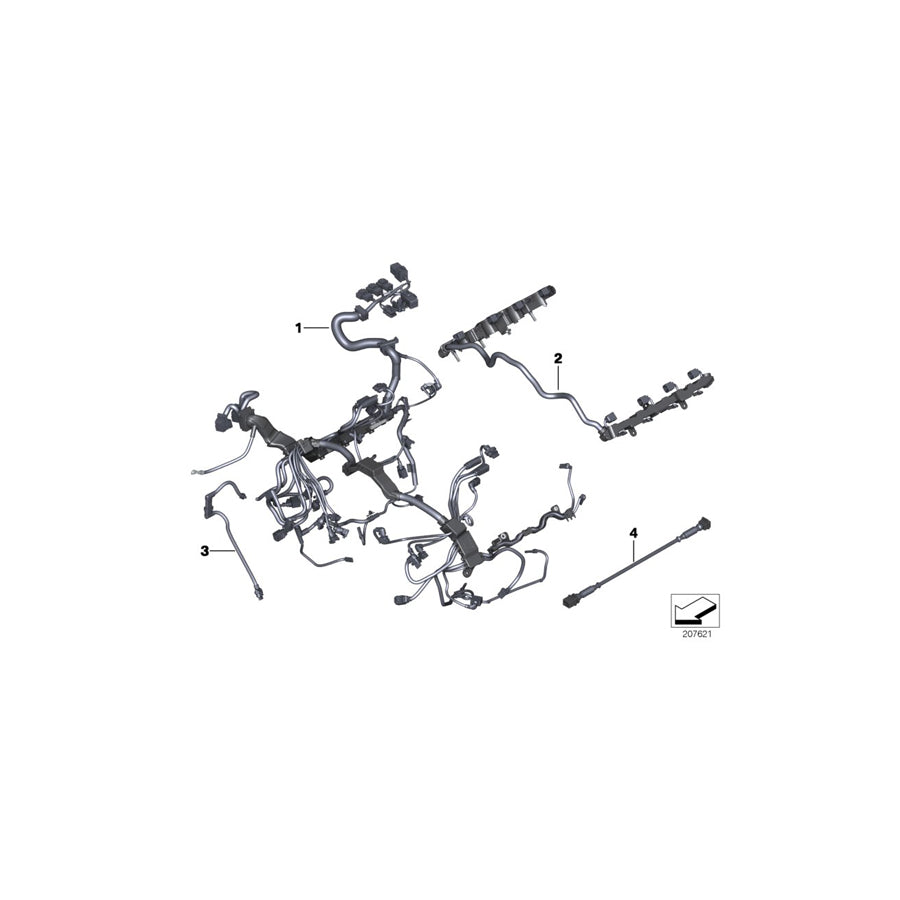 Genuine BMW 12517638769 F10 F12 F07 Engine Wiring Harness (Inc. 550iX & 650iX) | ML Performance EU