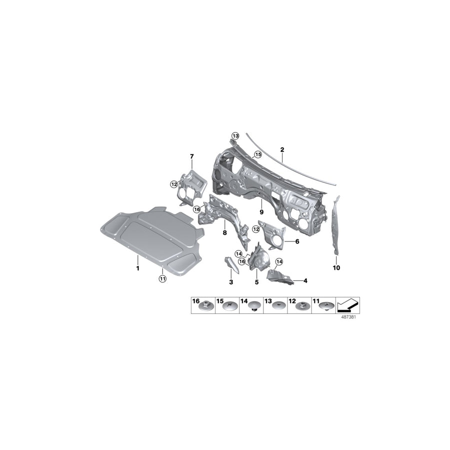 Genuine BMW 51487450019 G20 G21 Front Left Sound Insulatng Wheel Housing (Inc. 330dX, 330iX & M340iX) | ML Performance EU