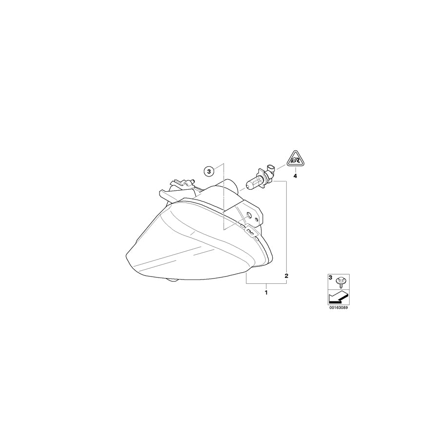 Genuine BMW 63177177175 E63 E64 Fog Lights, Left (Inc. 630i, 635d & 650i) | ML Performance EU