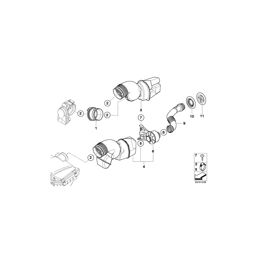Genuine BMW 13717546115 E85 Rubber Boot (Inc. Z4 3.0i, Z4 2.5si & Z4 2.5i) | ML Performance EU