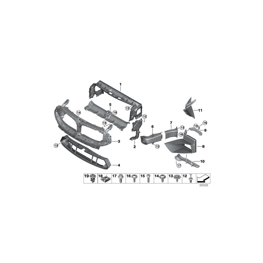 Genuine BMW 51748099750 F92 F93 F91 Finisher Upper M (Inc. & M8) | ML Performance EU Car Parts