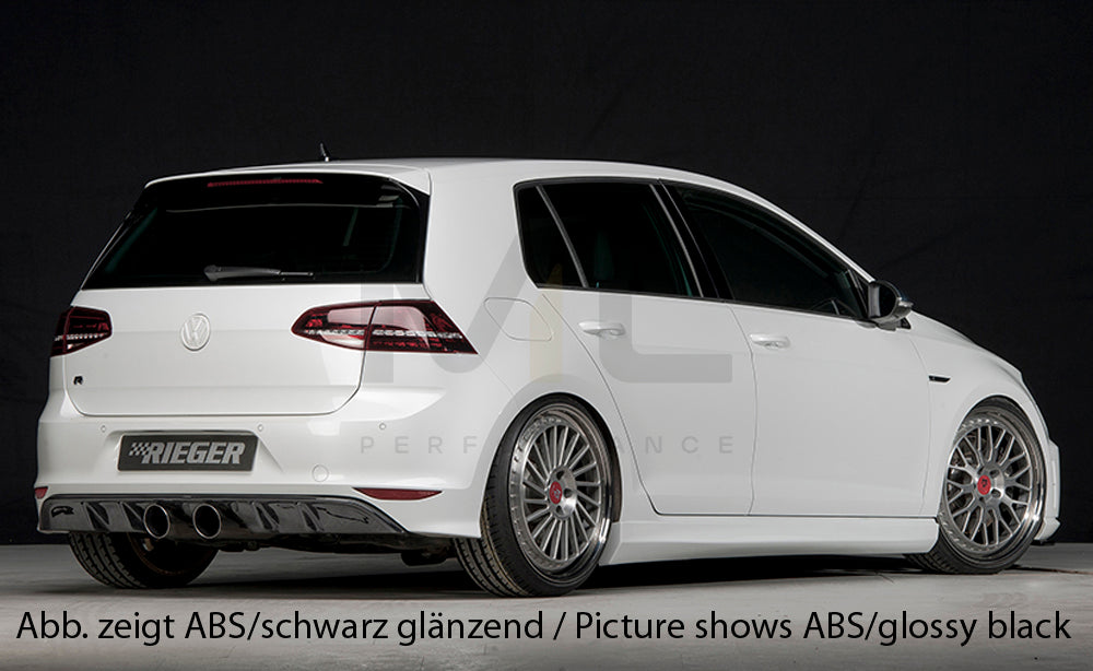 Rieger 00099275 VW Mk7 Golf R Rear Diffuser 3 | ML Performance EU Car Parts