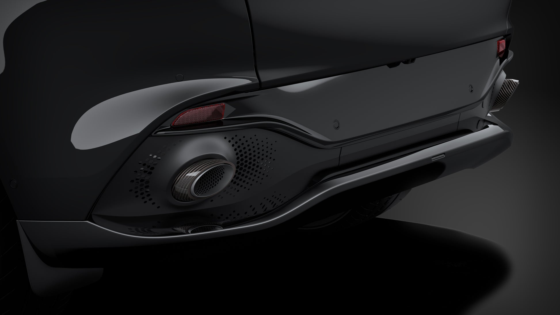Aston Martin HY53-35-10047 Polished Carbon Fibre Tail Pipe Finisher | ML Performance EU Car Parts
