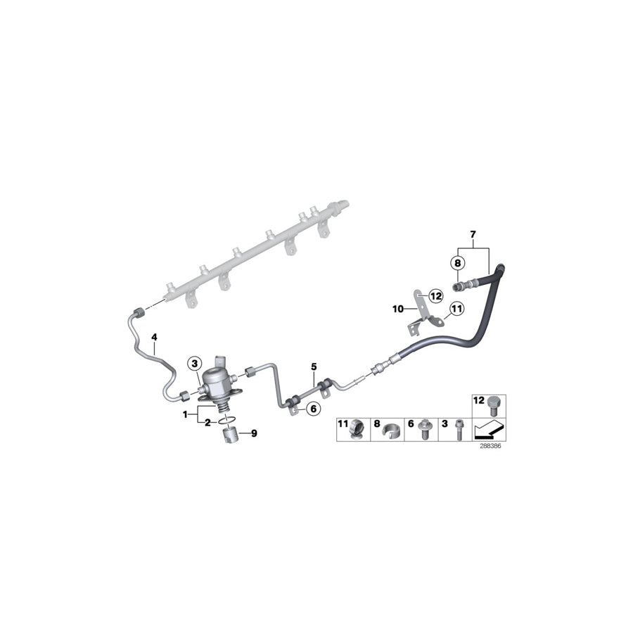 Genuine BMW 13647604407 F25 E93 F02 Feed Line (Inc. X4 M40iX, 535i & X5 35iX) | ML Performance EU