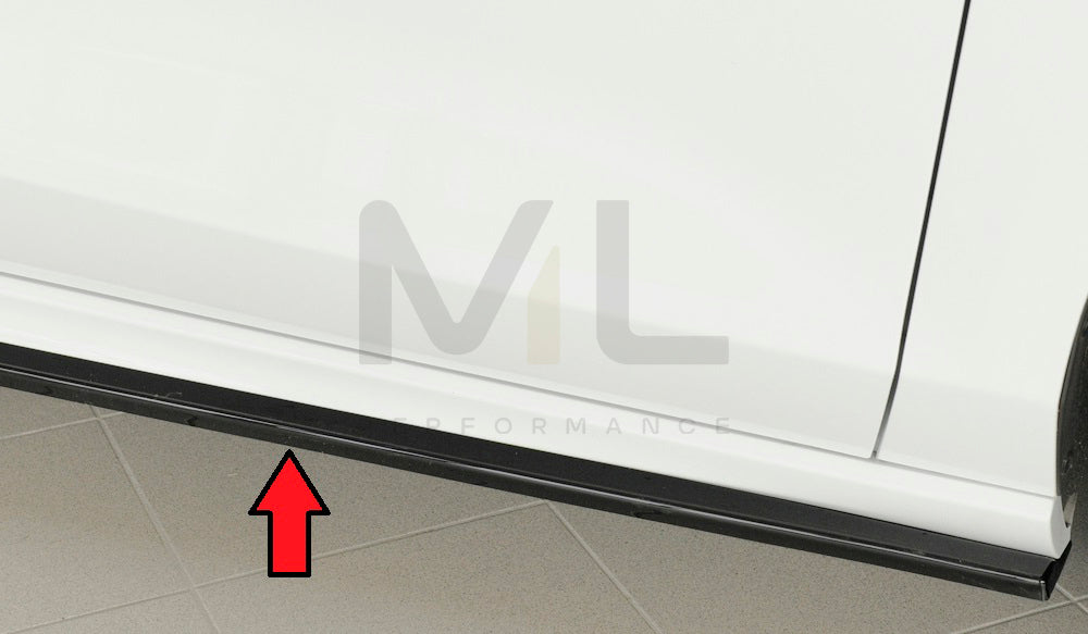 Rieger 00088192 Ford DEH Focus 4 Side Skirt Splitter (Inc. Focus 4 ST) 1 | ML Performance EU Car Parts