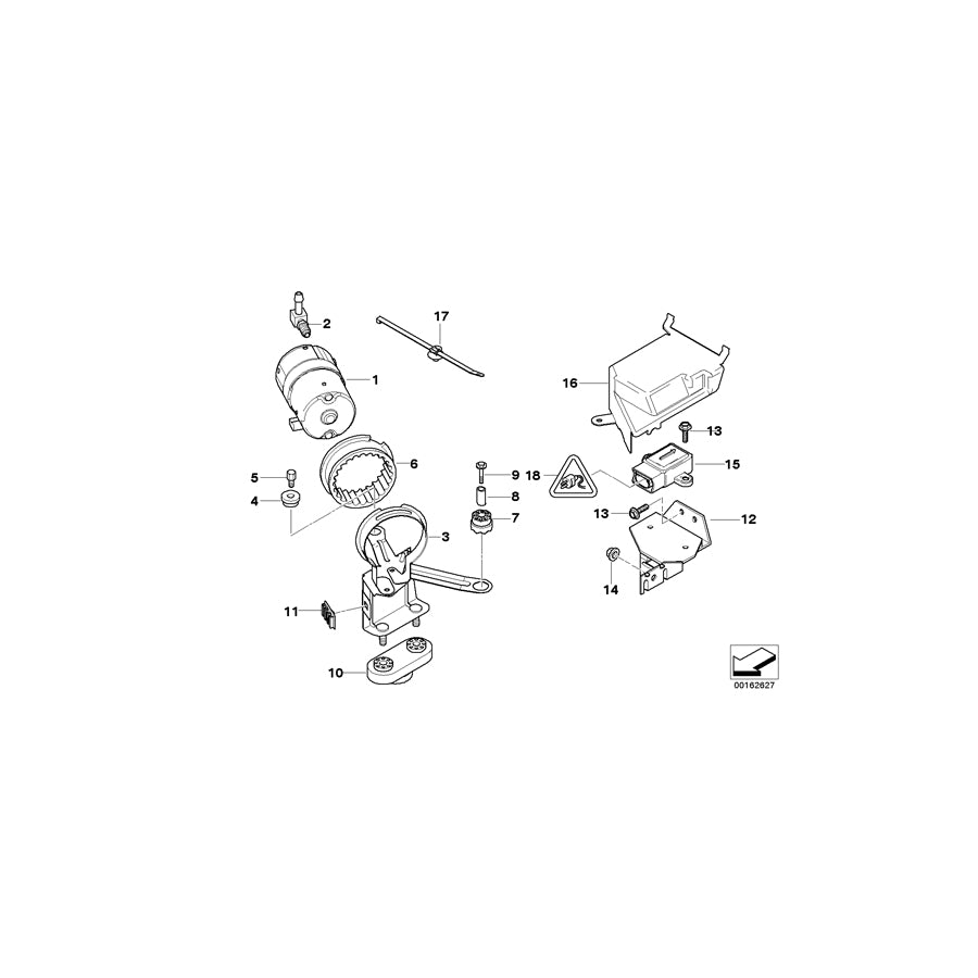 Genuine BMW 34516752081 E46 Cover, Sensor (Inc. 330xd, 330xi & 325xi) | ML Performance EU Car Parts