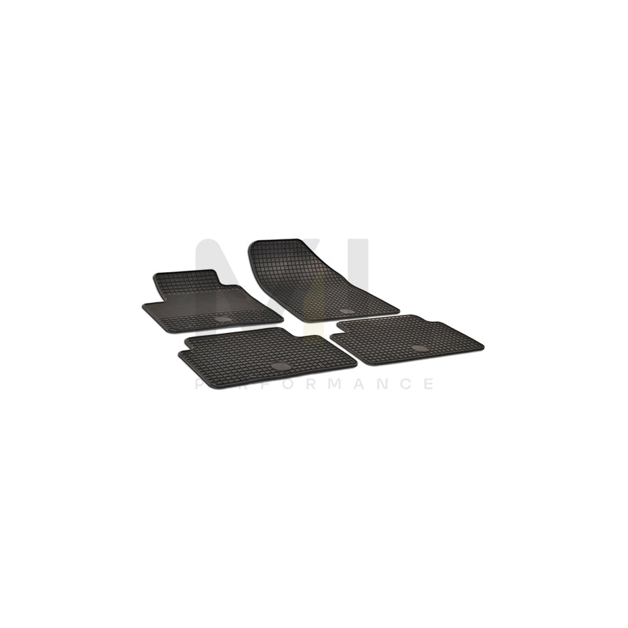 WALSER 50333 Floor mat set for CITROテ起 C5 Elastomer, Front and Rear, Quantity: 4, Black | ML Performance Car Parts