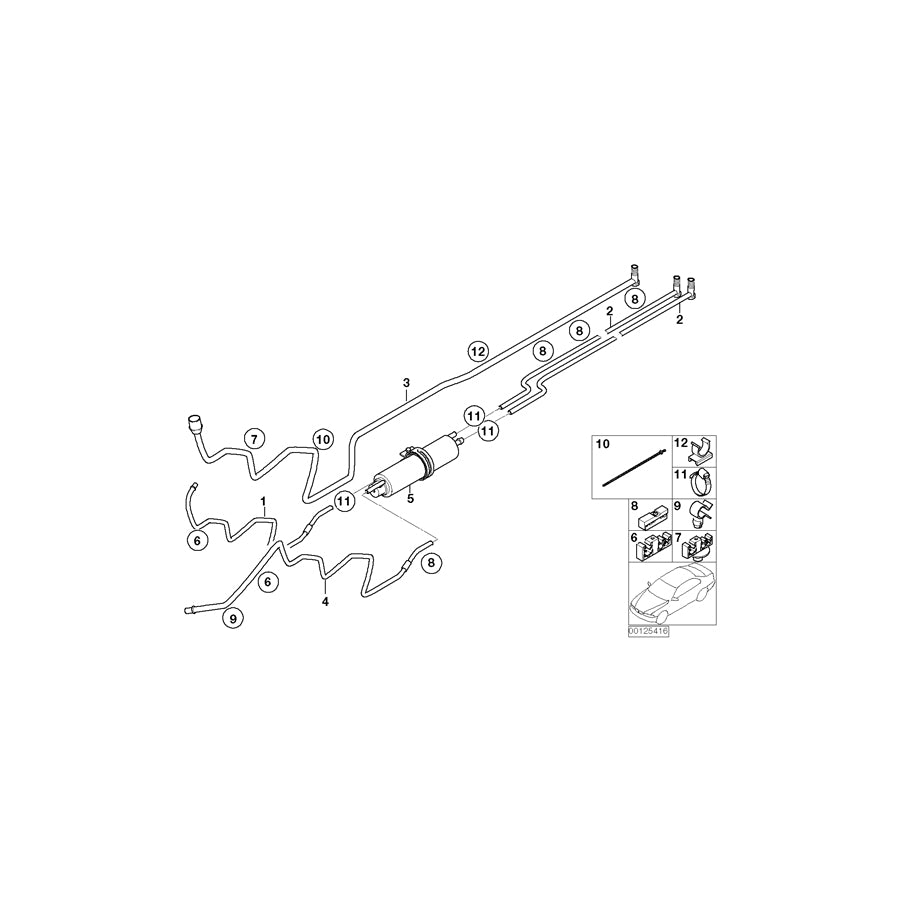 Genuine BMW 16127177207 E65 E66 E67 Leakage Line (Inc. 735Li, 730i & 740i) | ML Performance EU