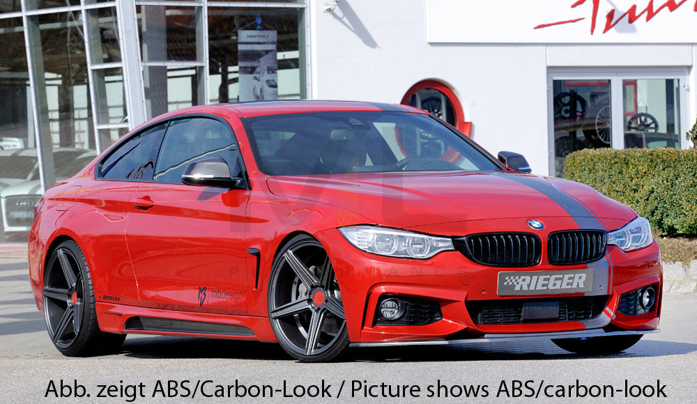 Rieger 00088086 BMW 4 Series F32 F33 F36 Front Splitter 8 | ML Performance EU Car Parts
