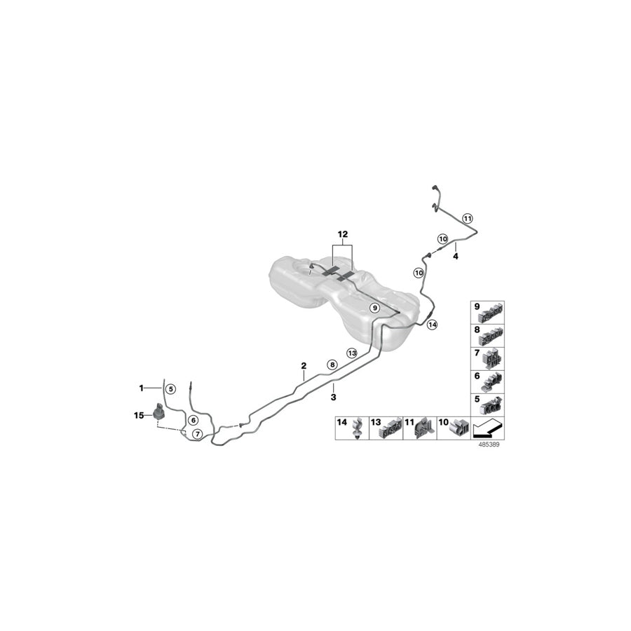 Genuine BMW 16127483261 G11 G12 Scavenging Line Rear (Inc. M760LiX, 740LiX & 740Li) | ML Performance EU