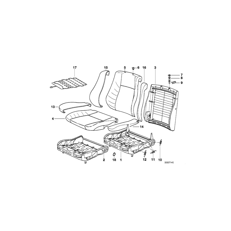 Genuine BMW 52108116268 E34 E32 Lever Right (Inc. 740i, 524td & 735iL) | ML Performance EU Car Parts