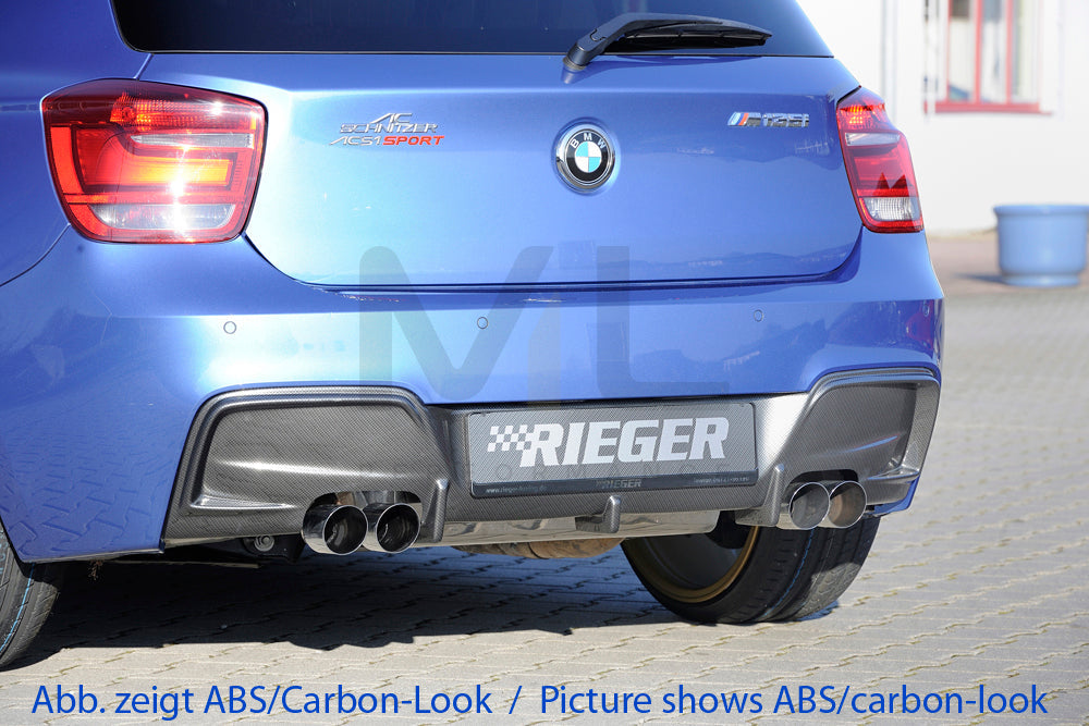 Rieger 00088063 BMW 1 Series F20 F21 Rear Diffuser 1 | ML Performance EU Car Parts