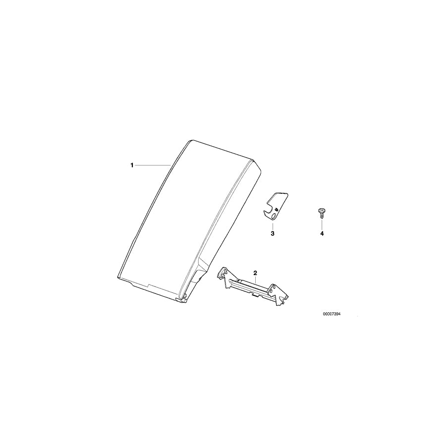 Genuine BMW 52208215460 E39 Covering Right SCHWARZ (Inc. 525tds, 520d & 528i) | ML Performance EU Car Parts