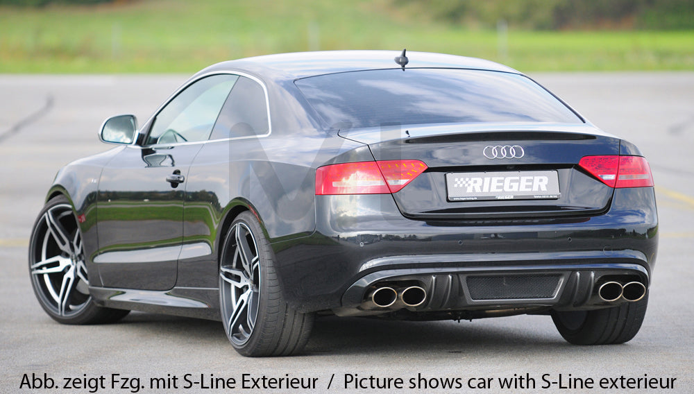 Rieger 00099086 Audi B8 B81 A5 Rear Diffuser 2 | ML Performance EU Car Parts