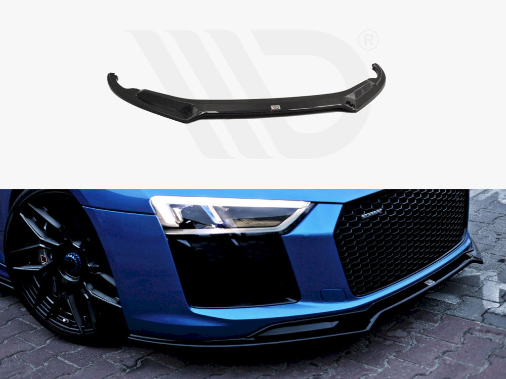 Maxton Design AU-R8-2-FD2T+FD2RT Front Splitter V.2 Audi R8 MK2 | ML Performance UK Car Parts